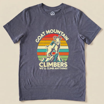 Goat Mountain Shirt Hike Tee T-Shirt Heather Navy / S