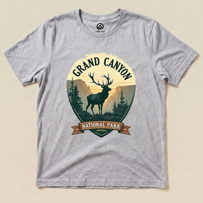 Grand Canyon Elk Shirt Hike Tee T-Shirt Athletic Heather / S
