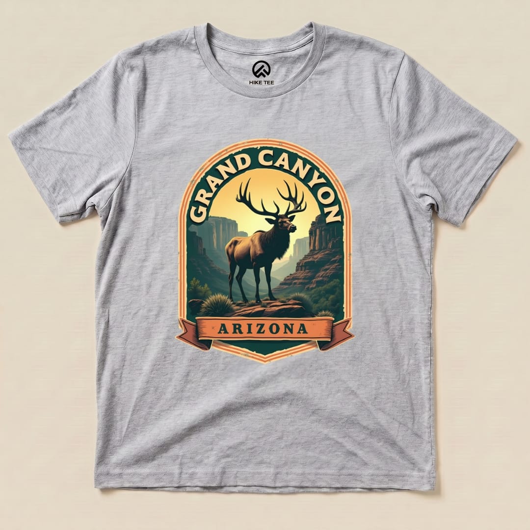 Grand Canyon Elk Shirt Hike Tee T-Shirt Athletic Heather / S