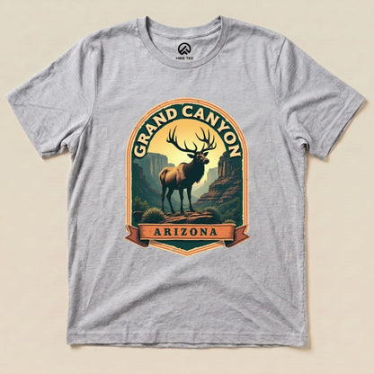 Grand Canyon Elk Shirt Hike Tee T-Shirt Athletic Heather / S