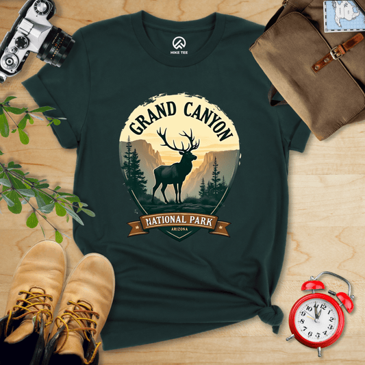 Hike Tee T-Shirt Forest / S Grand Canyon Elk Shirt