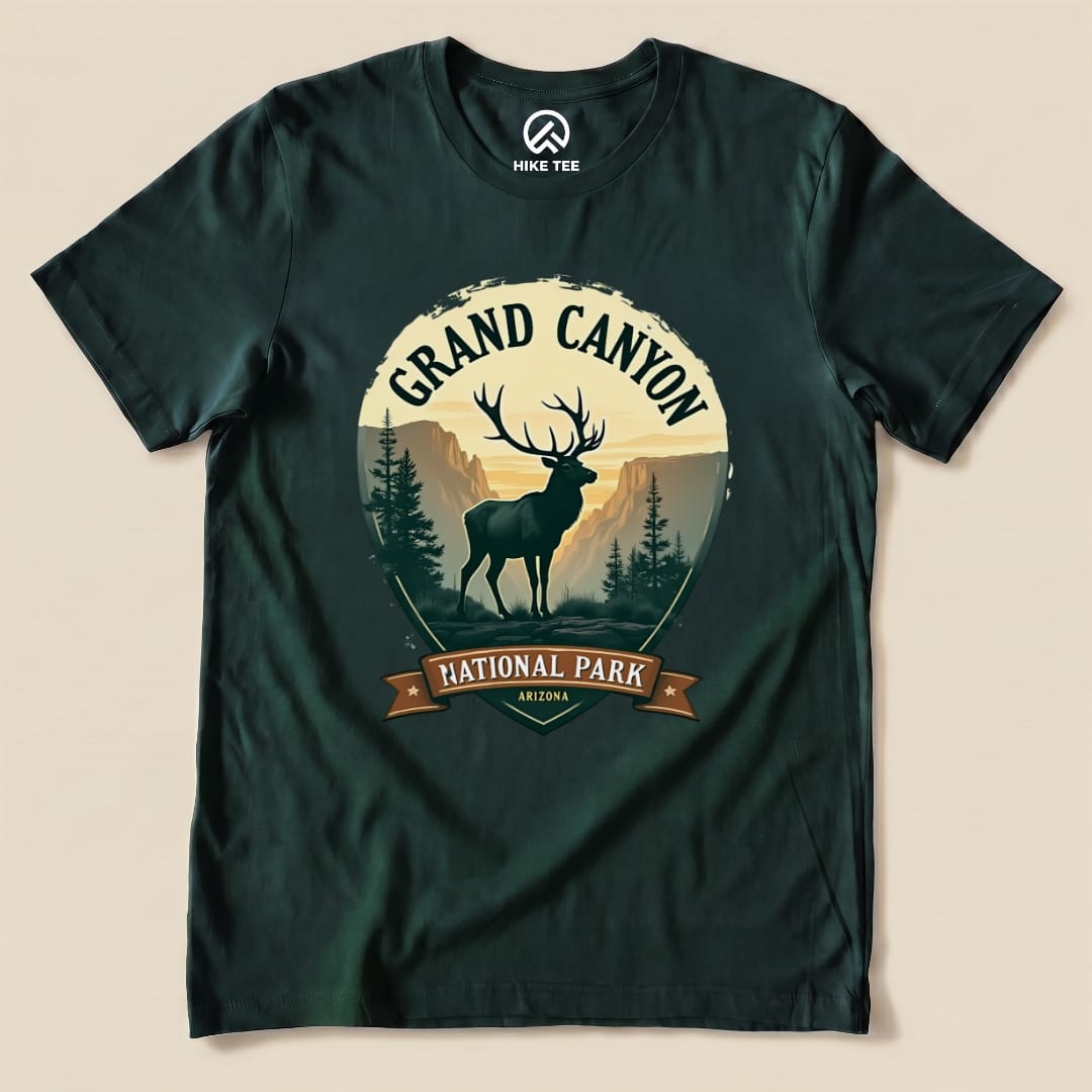 Grand Canyon Elk Shirt Hike Tee T-Shirt Forest / S