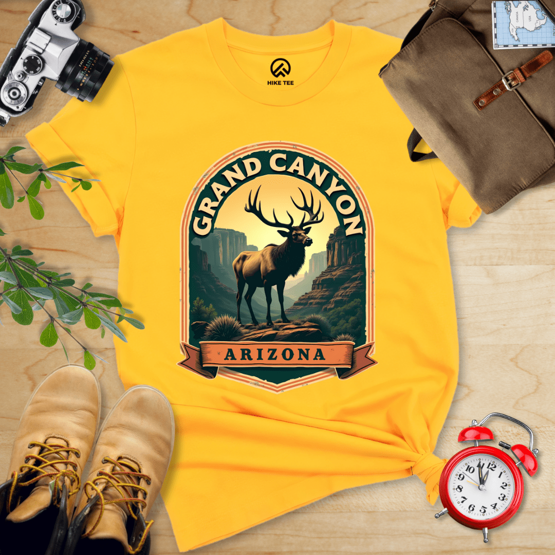 Hike Tee T-Shirt Gold / S Grand Canyon Elk Shirt
