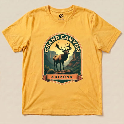 Grand Canyon Elk Shirt Hike Tee T-Shirt Gold / S