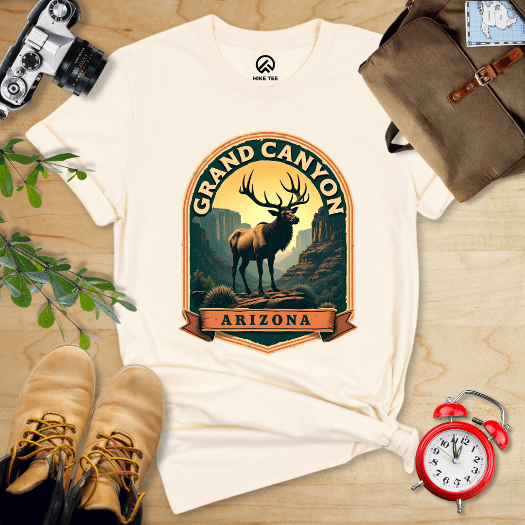 Hike Tee T-Shirt Natural / S Grand Canyon Elk Shirt