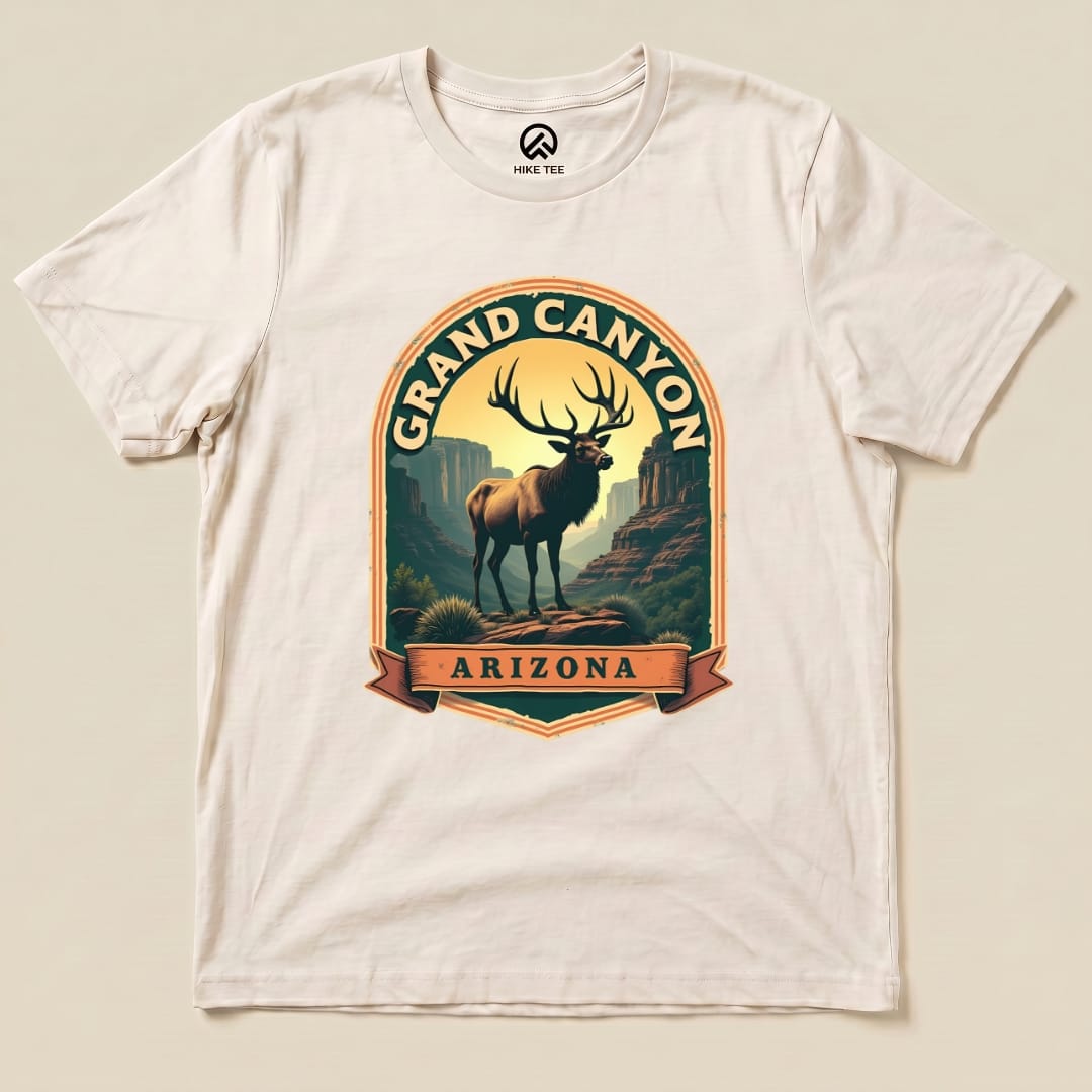 Grand Canyon Elk Shirt Hike Tee T-Shirt Natural / S