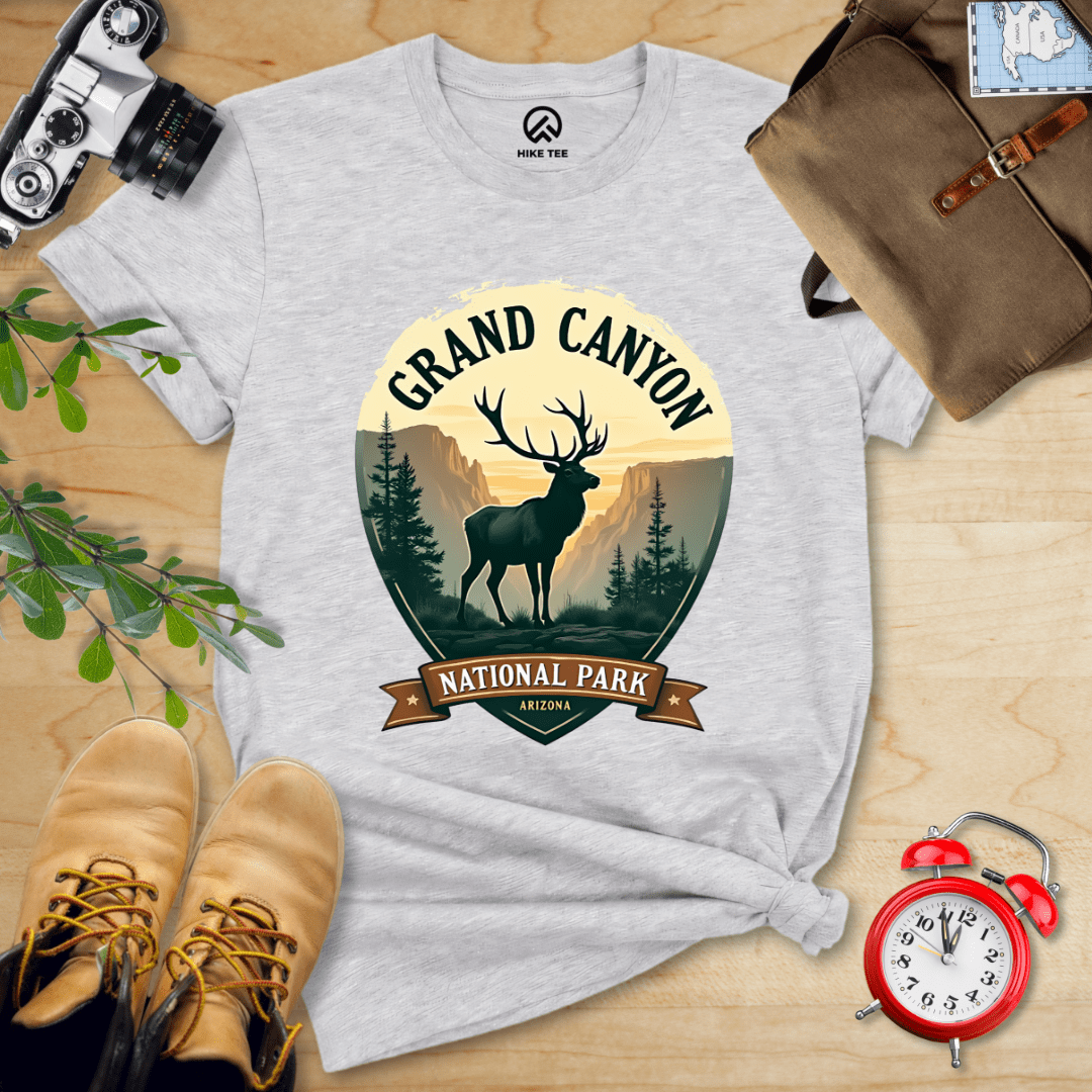 Hike Tee T-Shirt Athletic Heather / S Grand Canyon National Park Shirt