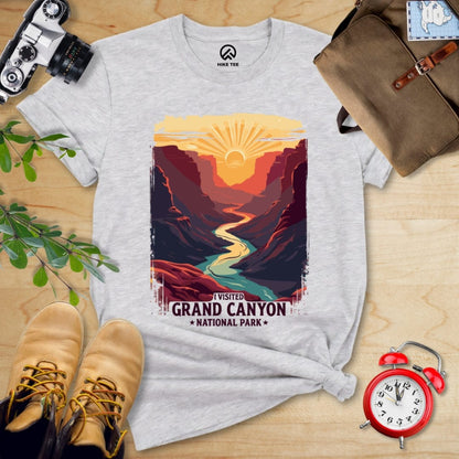 Hike Tee T-Shirt Athletic Heather / S Grand Canyon National Park Shirt
