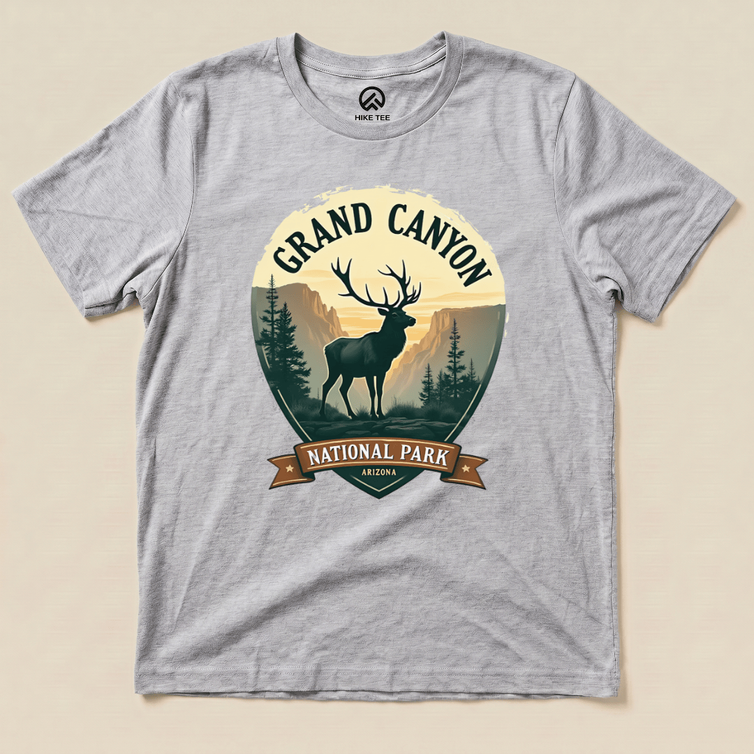 Hike Tee T-Shirt Athletic Heather / S Grand Canyon National Park Shirt