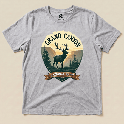 Hike Tee T-Shirt Athletic Heather / S Grand Canyon National Park Shirt