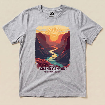 Hike Tee T-Shirt Athletic Heather / S Grand Canyon National Park Shirt