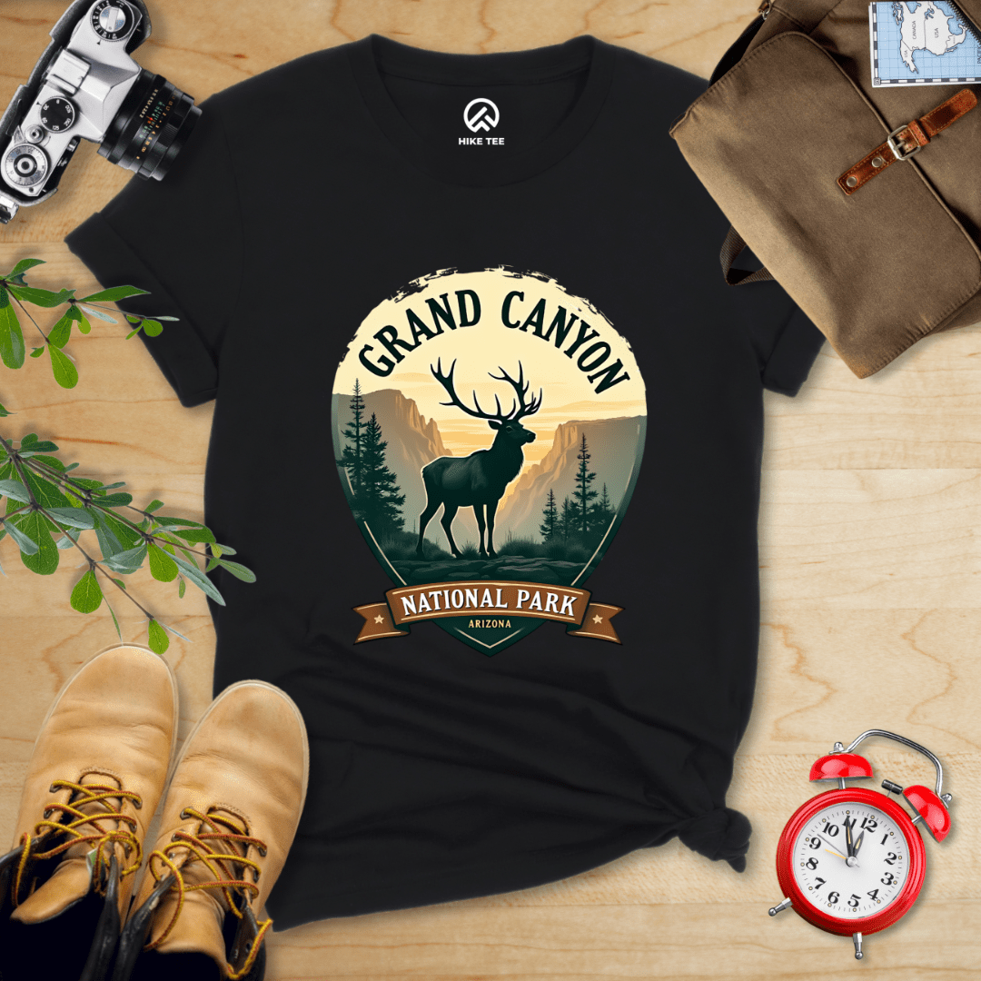 Hike Tee T-Shirt Black / S Grand Canyon National Park Shirt