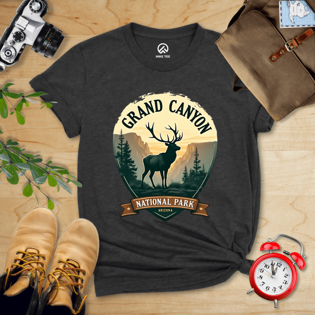 Hike Tee T-Shirt Dark Grey Heather / S Grand Canyon National Park Shirt