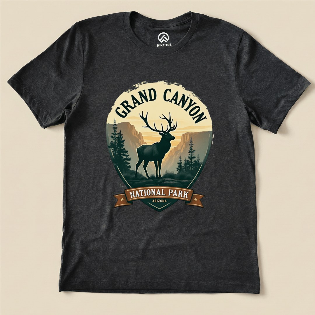 Hike Tee T-Shirt Dark Grey Heather / S Grand Canyon National Park Shirt