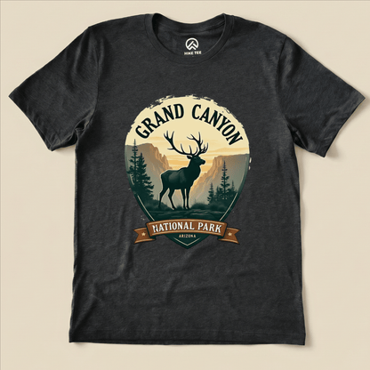 Hike Tee T-Shirt Dark Grey Heather / S Grand Canyon National Park Shirt