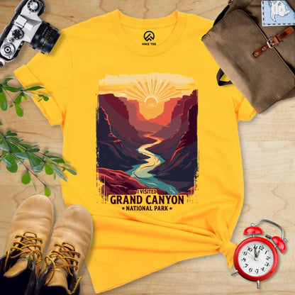Hike Tee T-Shirt Gold / S Grand Canyon National Park Shirt
