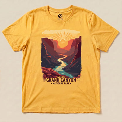 Hike Tee T-Shirt Gold / S Grand Canyon National Park Shirt