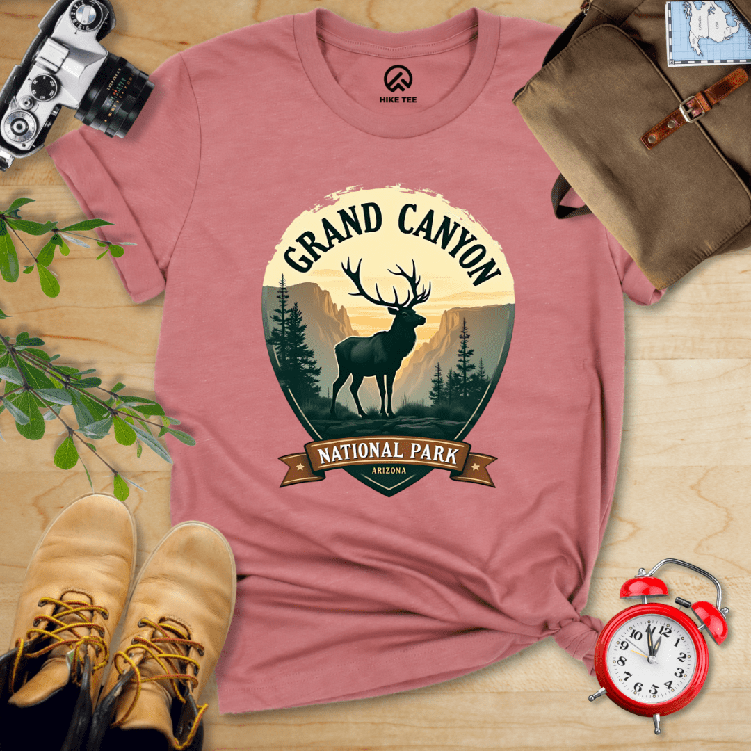 Hike Tee T-Shirt Heather Mauve / S Grand Canyon National Park Shirt