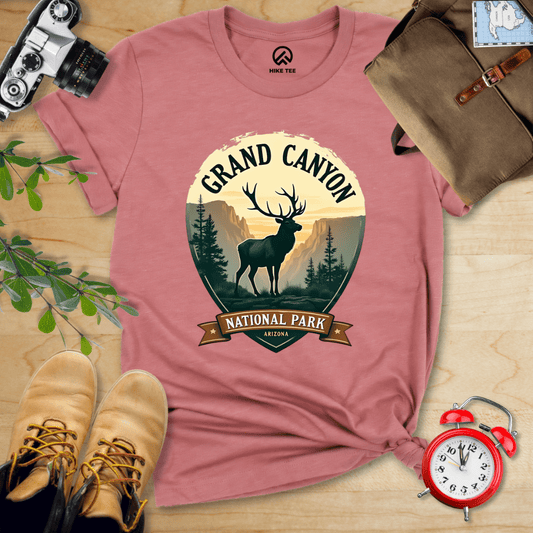 Hike Tee T-Shirt Heather Mauve / S Grand Canyon National Park Shirt