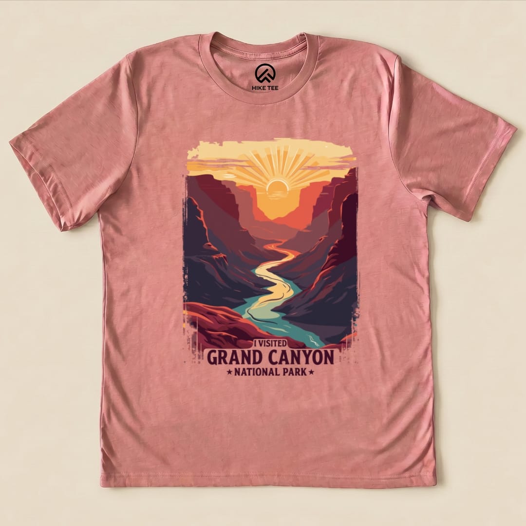 Hike Tee T-Shirt Heather Mauve / S Grand Canyon National Park Shirt