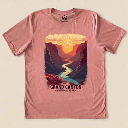 Hike Tee T-Shirt Heather Mauve / S Grand Canyon National Park Shirt