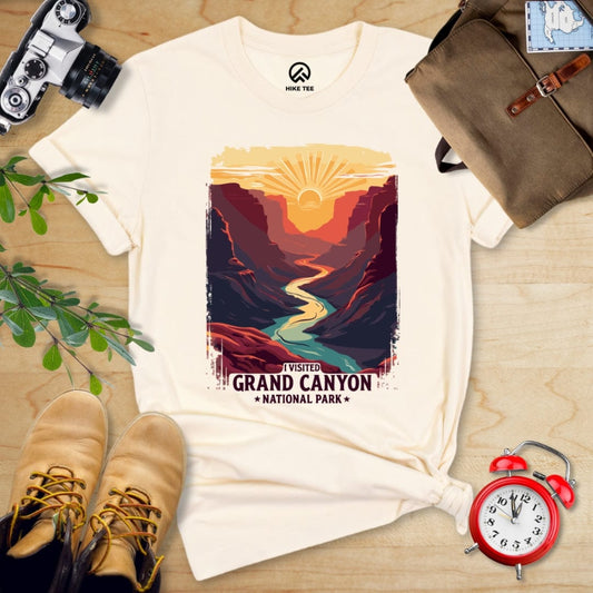 Hike Tee T-Shirt Natural / S Grand Canyon National Park Shirt