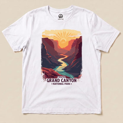 Hike Tee T-Shirt White / S Grand Canyon National Park Shirt