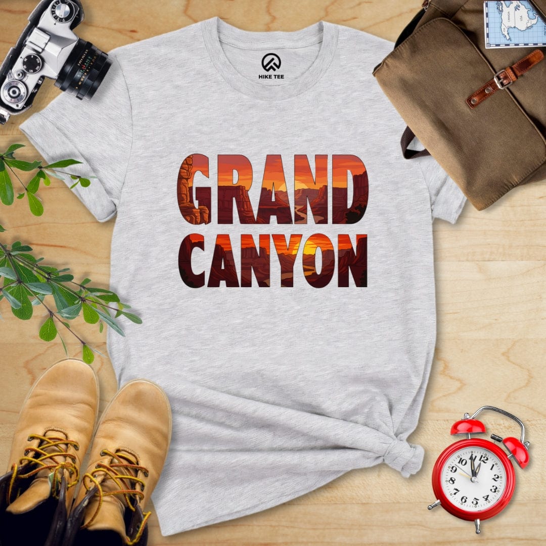 Hike Tee T-Shirt Athletic Heather / S Grand Canyon Red Sunset Shirt