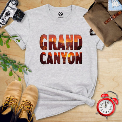Hike Tee T-Shirt Athletic Heather / S Grand Canyon Red Sunset Shirt