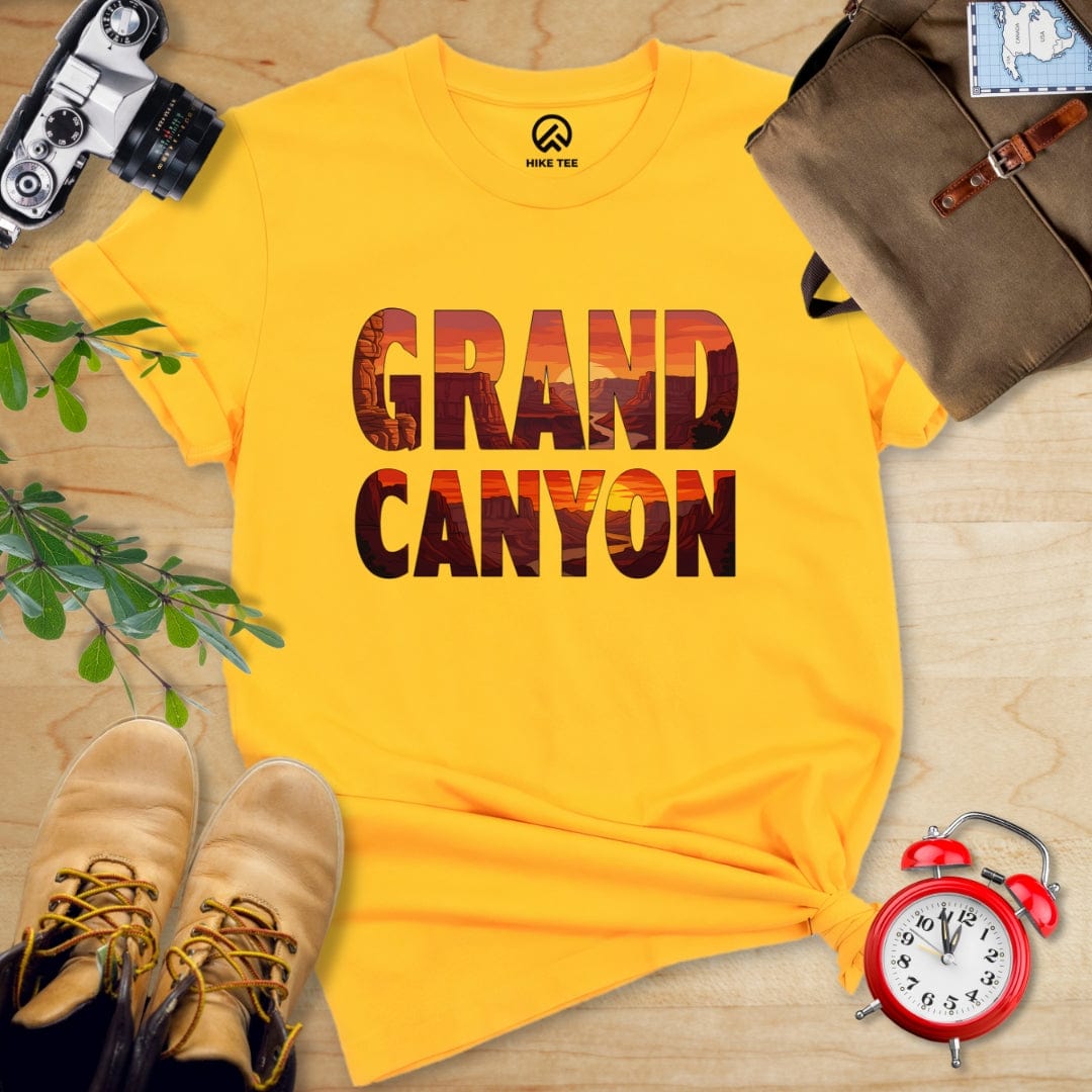 Hike Tee T-Shirt Gold / S Grand Canyon Red Sunset Shirt