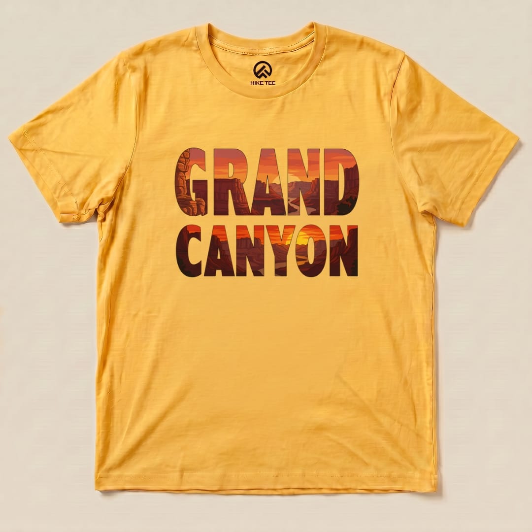 Hike Tee T-Shirt Gold / S Grand Canyon Red Sunset Shirt