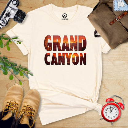 Hike Tee T-Shirt Natural / S Grand Canyon Red Sunset Shirt