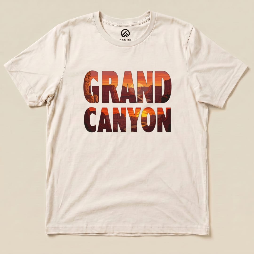 Hike Tee T-Shirt Natural / S Grand Canyon Red Sunset Shirt