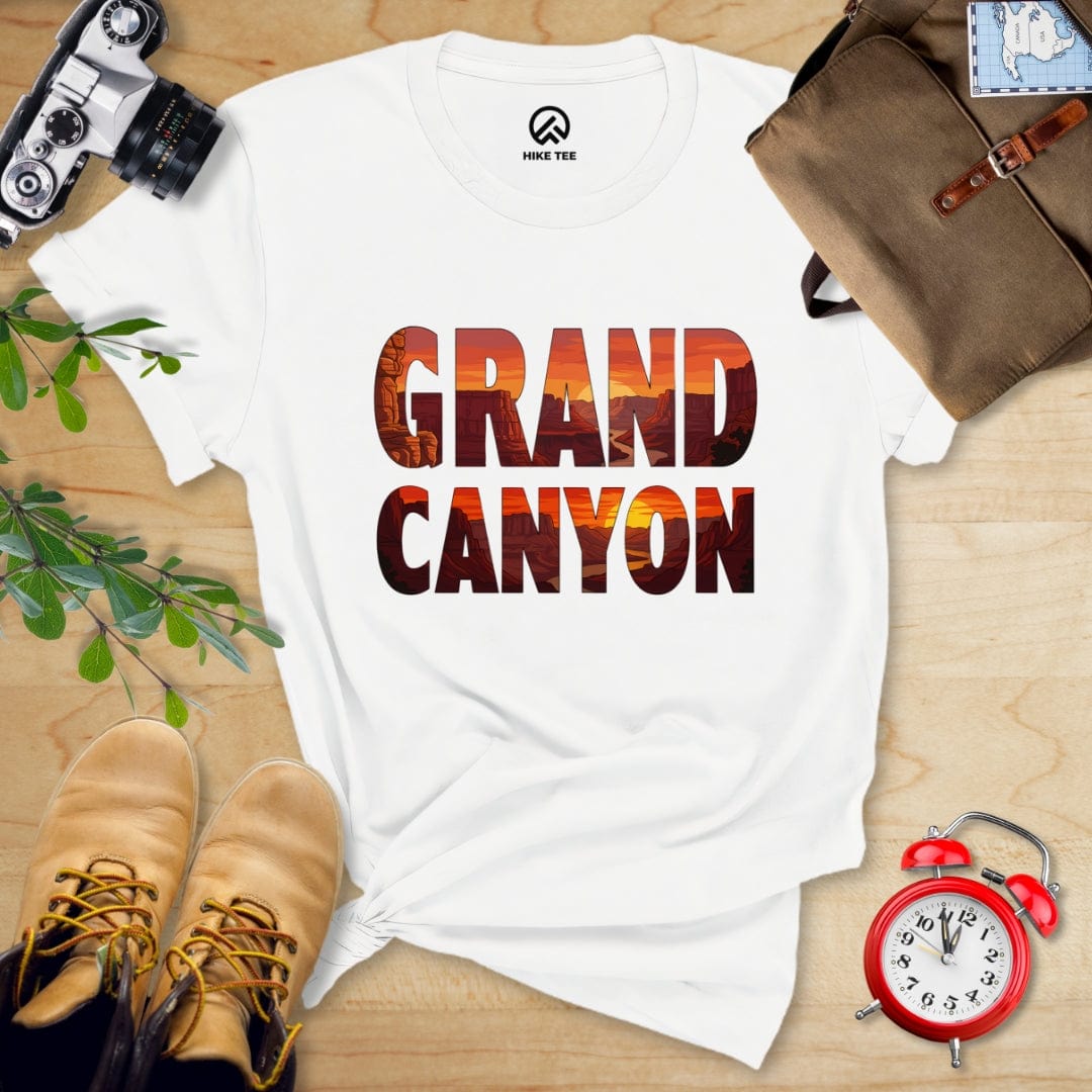 Hike Tee T-Shirt White / S Grand Canyon Red Sunset Shirt