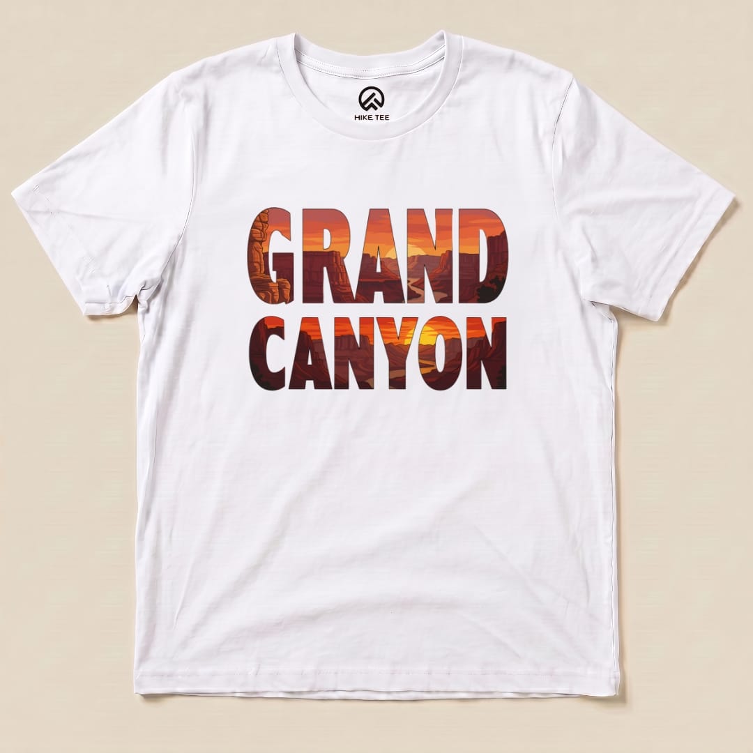 Hike Tee T-Shirt White / S Grand Canyon Red Sunset Shirt
