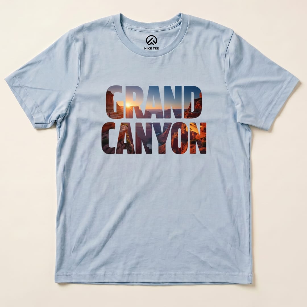 Hike Tee T-Shirt Baby Blue / S Grand Canyon Shirt