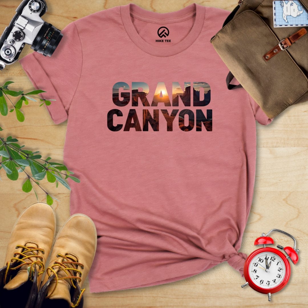 Hike Tee T-Shirt Heather Mauve / S Grand Canyon Shirt