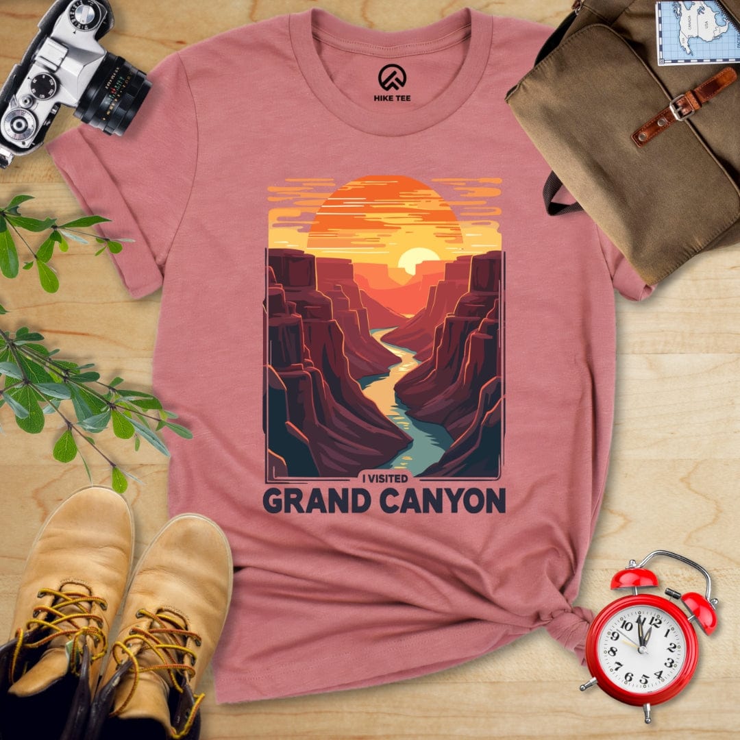 Hike Tee T-Shirt Heather Mauve / S Grand Canyon Shirt