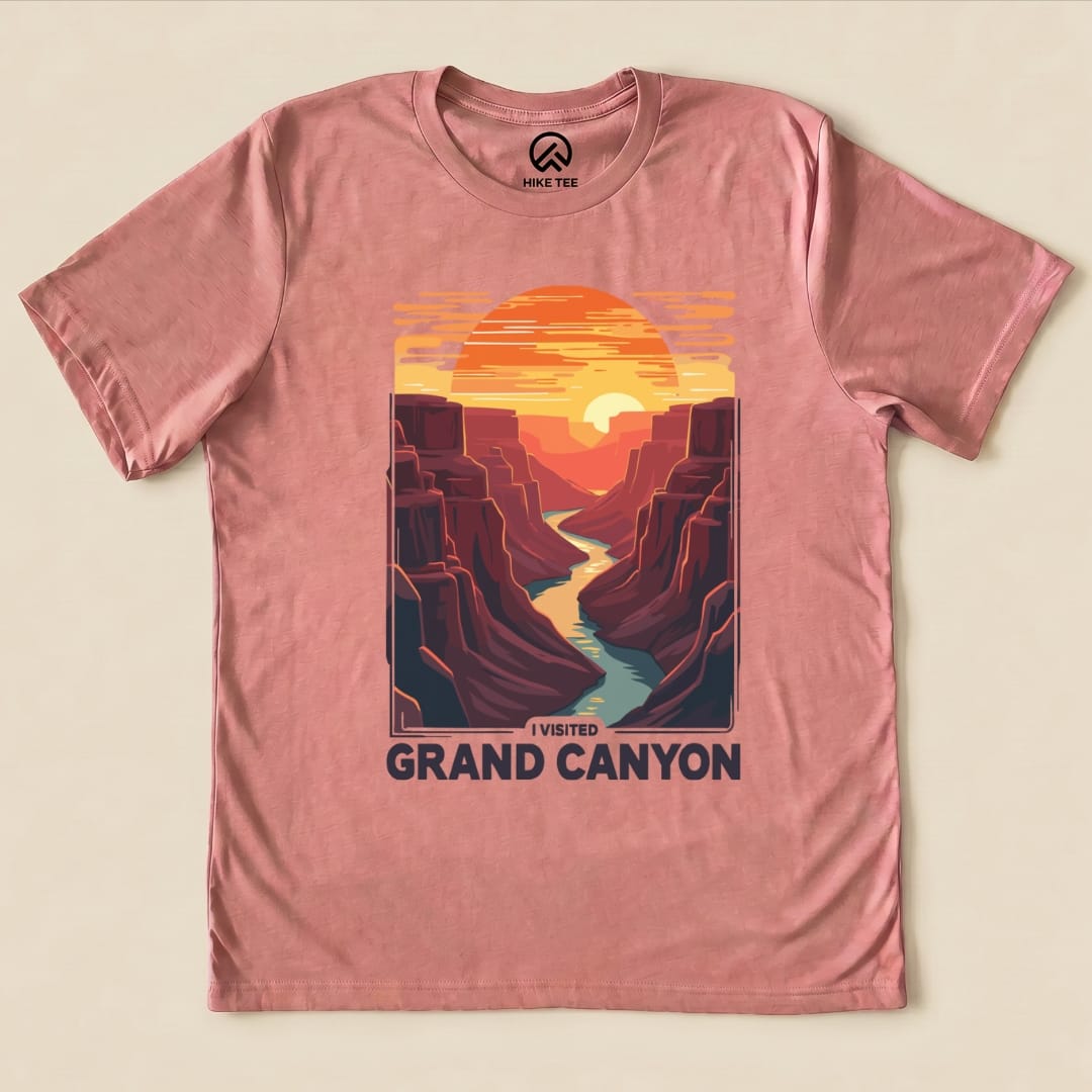 Hike Tee T-Shirt Heather Mauve / S Grand Canyon Shirt