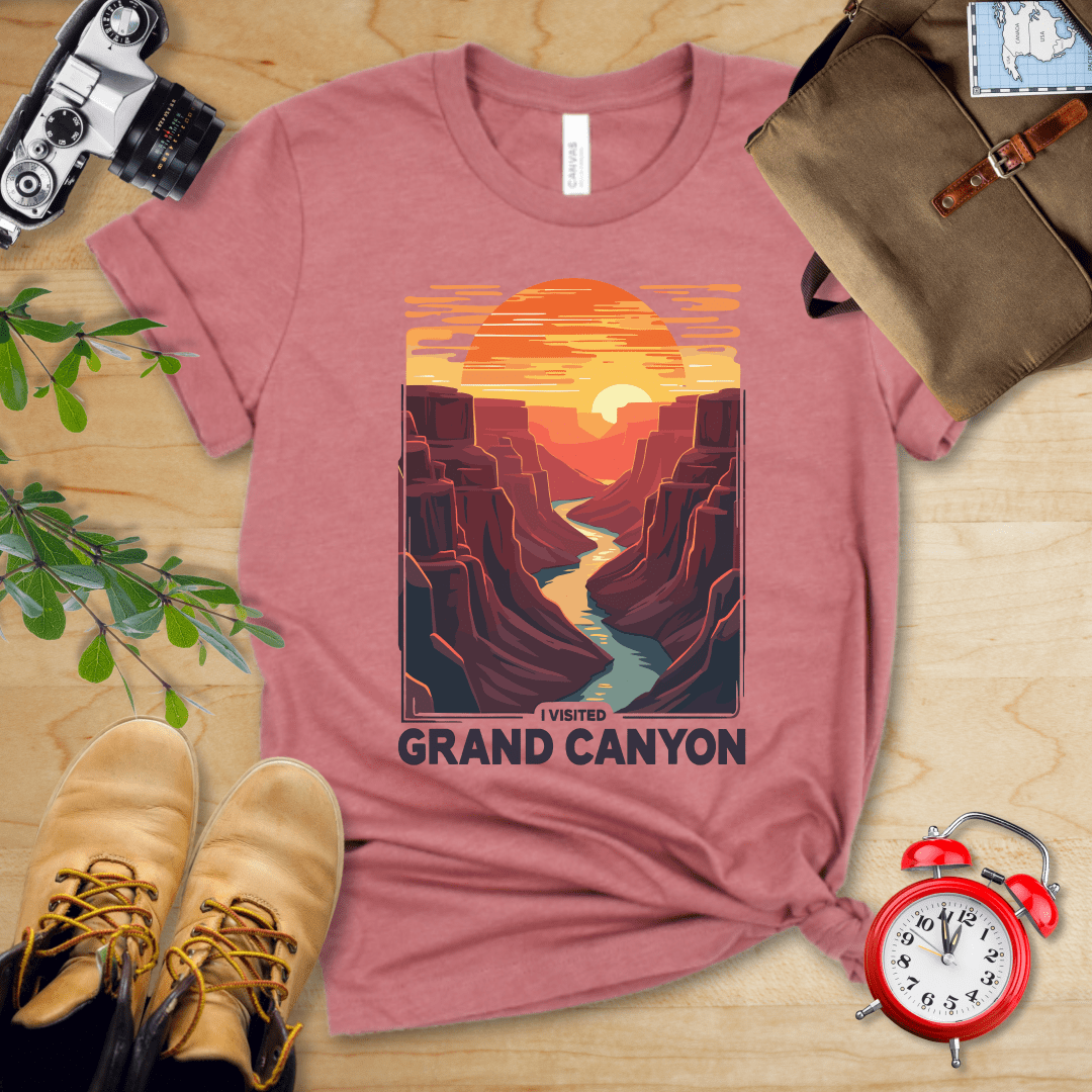Hike Tee T-Shirt Heather Mauve / S Grand Canyon Shirt