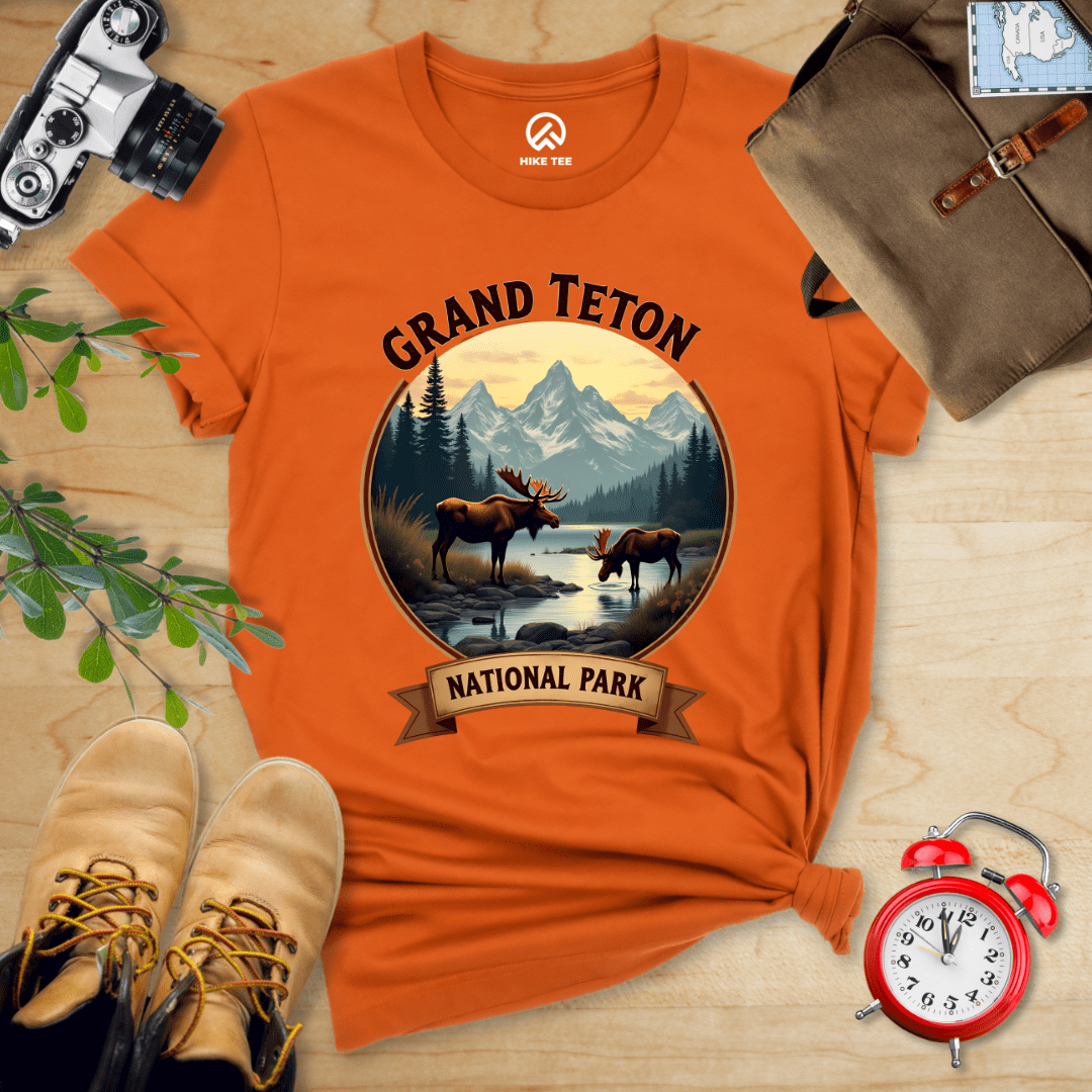 Hike Tee T-Shirt Autumn / S Grand Teton Moose Shirt