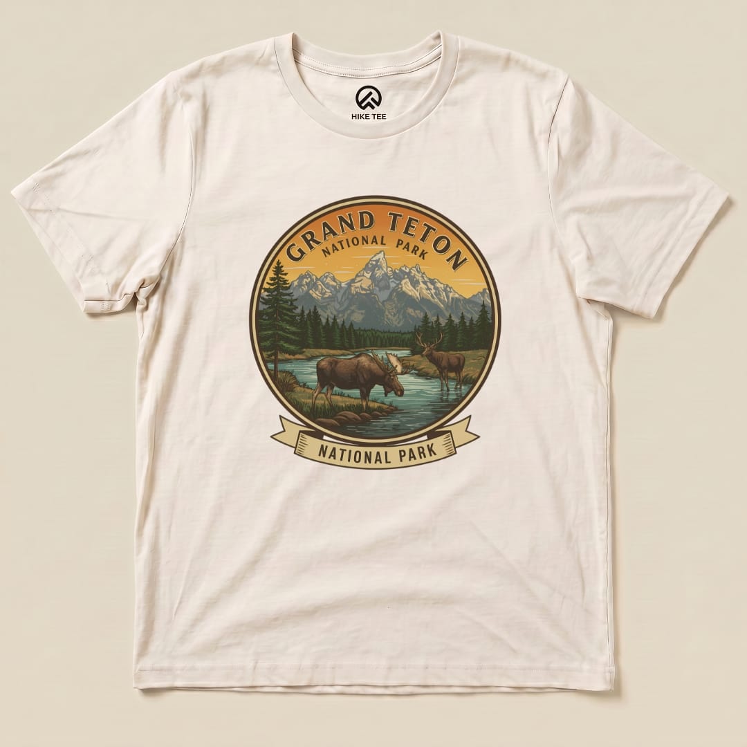 Hike Tee T-Shirt Natural / S Grand Teton Moose Shirt