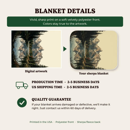 Sherpa blanket details, production time and quality guarantee