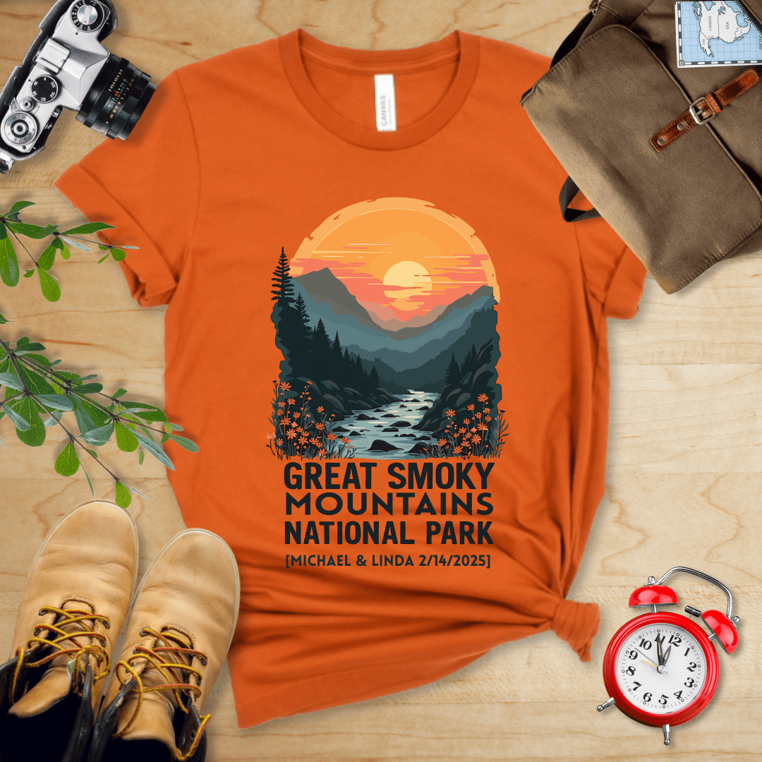 AnywherePOD T-Shirt Autumn / S Great Smoky Mountains National Park Shirt + Personalization