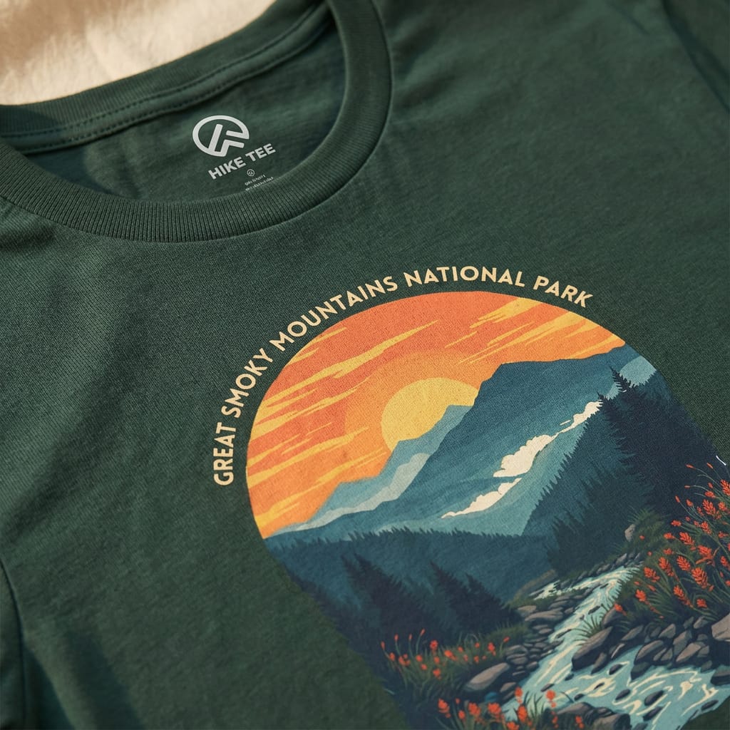 Hike Tee T-Shirt Great Smoky Mountains National Park Shirt