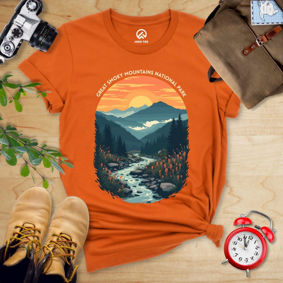 Hike Tee T-Shirt Autumn / S Great Smoky Mountains National Park Shirt