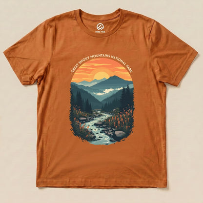 Hike Tee T-Shirt Autumn / S Great Smoky Mountains National Park Shirt
