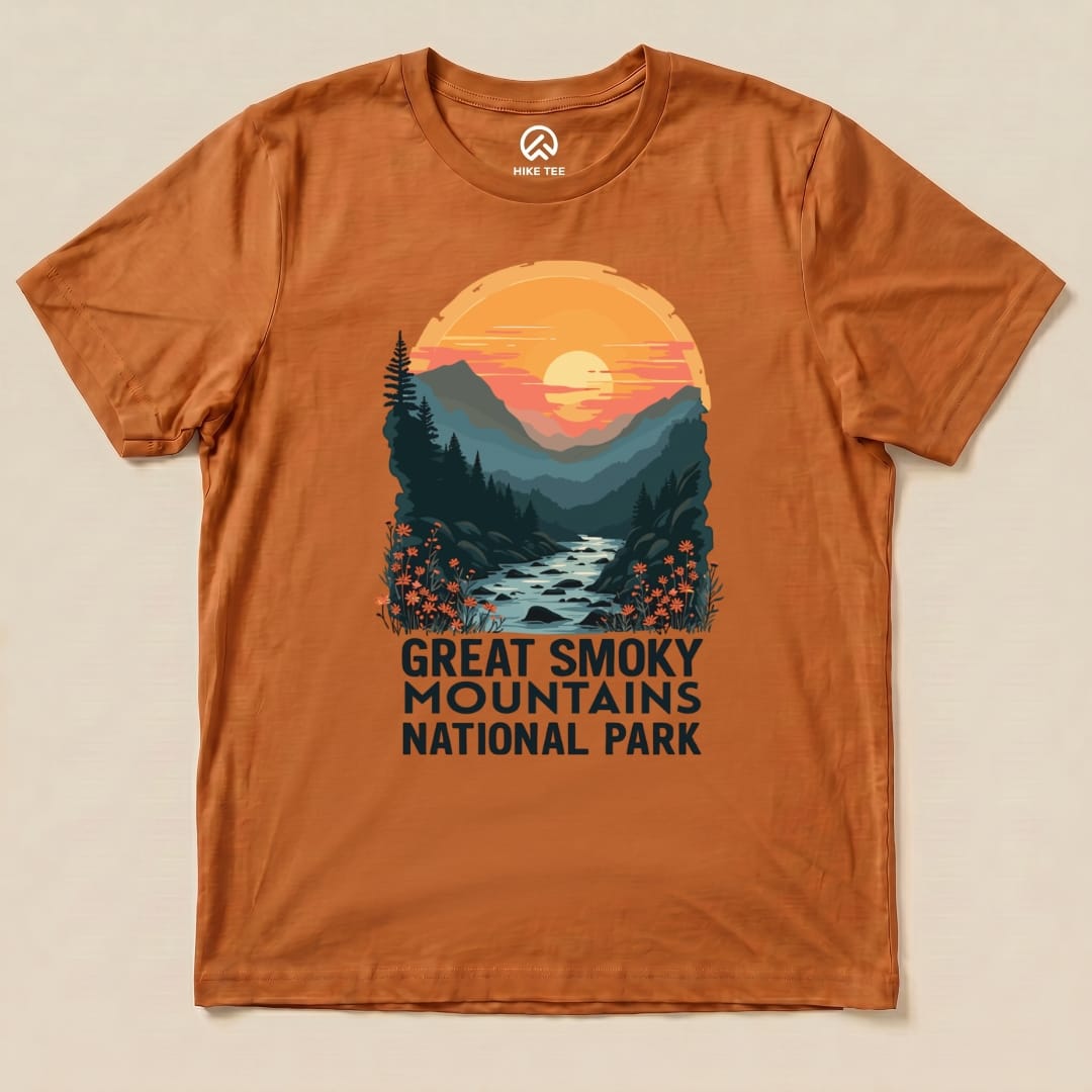 Hike Tee T-Shirt Autumn / S Great Smoky Mountains National Park Shirt