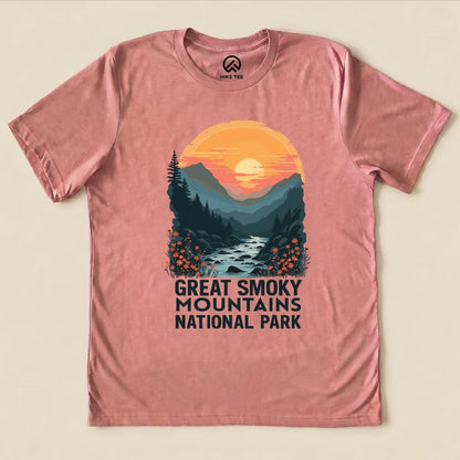 Hike Tee T-Shirt Heather Mauve / S Great Smoky Mountains National Park Shirt