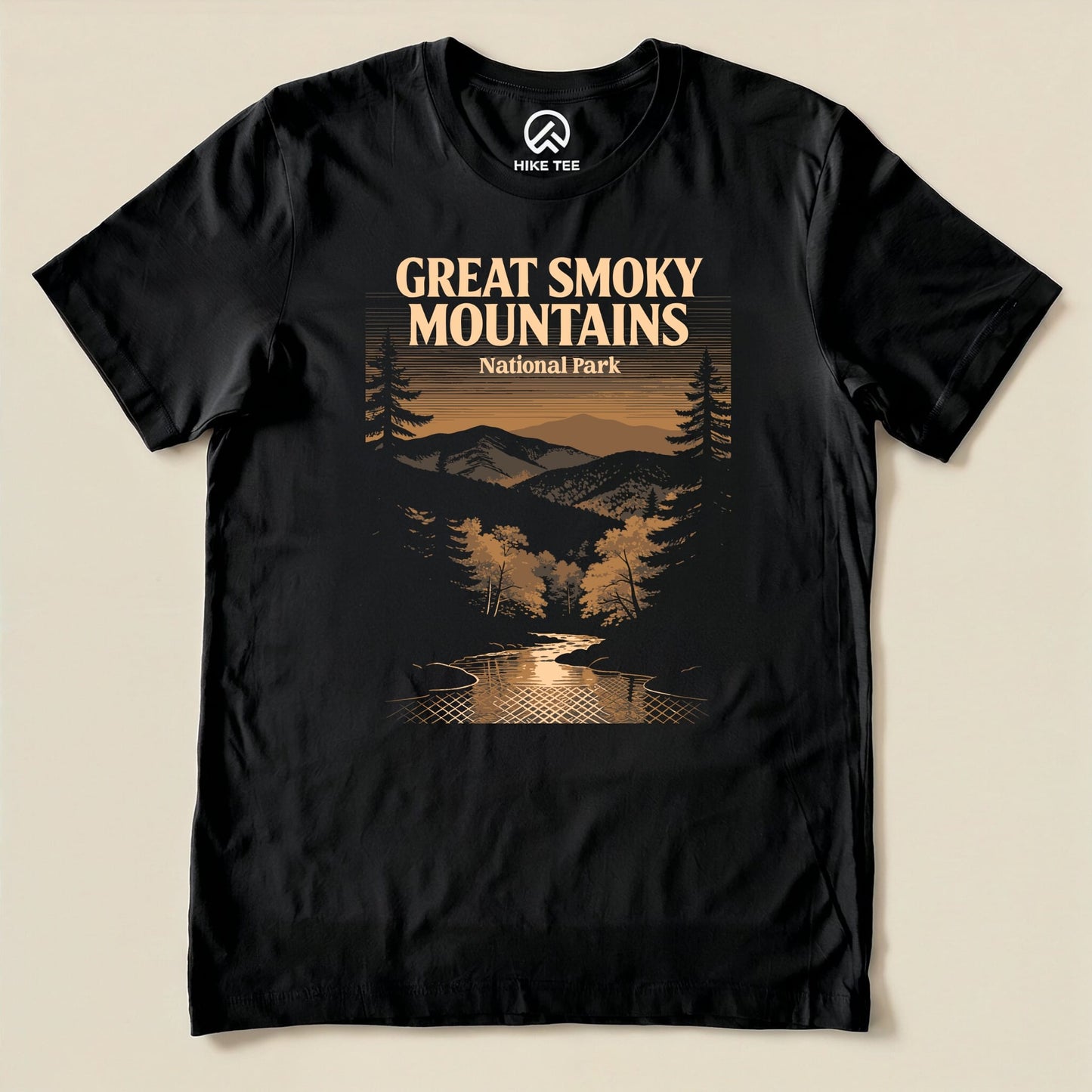 Hike Tee T-Shirt Black / S Great Smoky Mountains Vintage Shirt